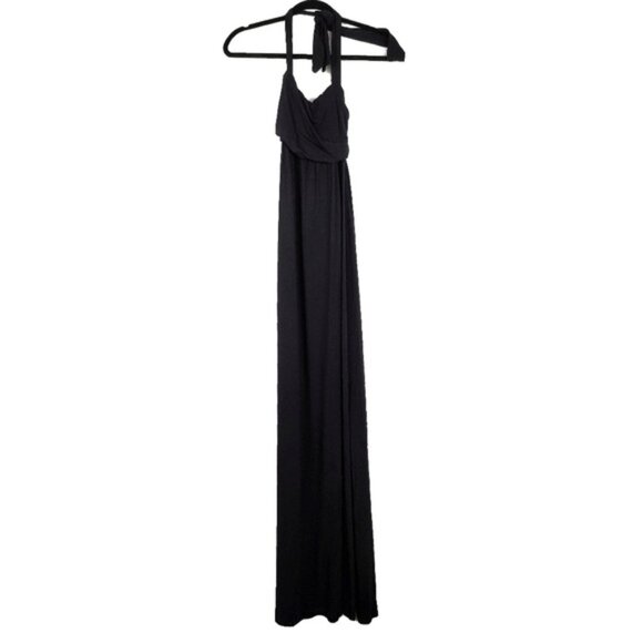 Ingrid & Isabel Womens Black Halter Neck Maxi Maternity Dress Size XS NWT - Picture 5 of 7